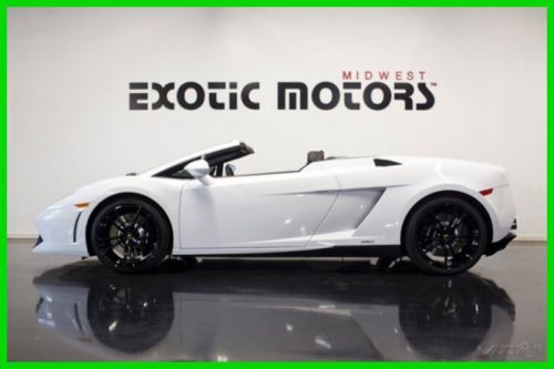 2012 gallardo lp550-2 spyder, bianco monocerus on black, 2kmiles only $179,888!!