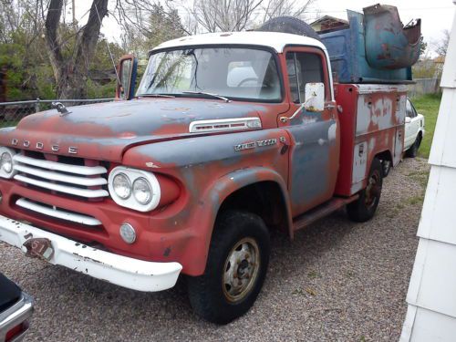 1958 dodge power wagon power giant w100 service body 1 of 290! low miles!!!