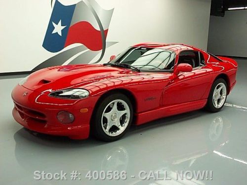 1998 dodge viper gts v10 coupe 6spd polished wheels 37k texas direct auto