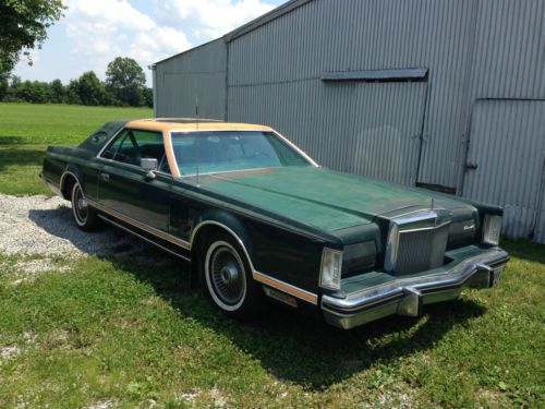 Rare 1978 givenchy edition lincoln mark v dark jade green 460 v8