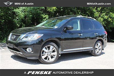 2wd 4dr platinum nissan pathfinder platinum low miles suv cvt gasoline 3.5l v6 s