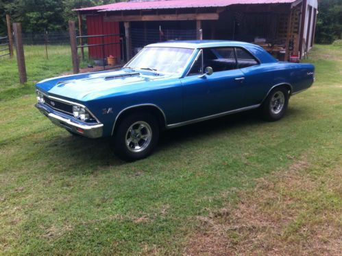 Marina blue 66 chevrolet chevelle