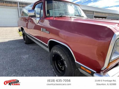 1989 dodge ramcharger custom s utility