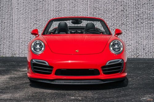 2014 porsche 911 turbo s cab in guards red w/ ventilated seats + va