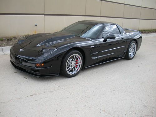 Supercharged 2003 c5 corvette z06 50th anniversary edition black