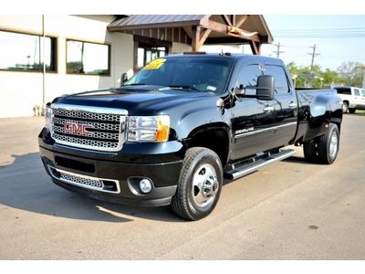 2012 gmc sierra 3500 denali crew cab 4x4 leather sunroof drw diesel pwr seats