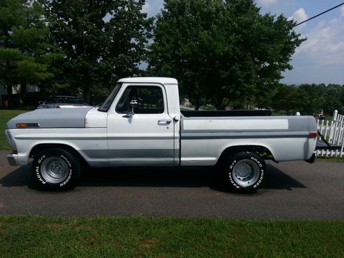 1971 ford ranger f100 shortbed fleetside 390 v8 3 speed 71 short bed truck