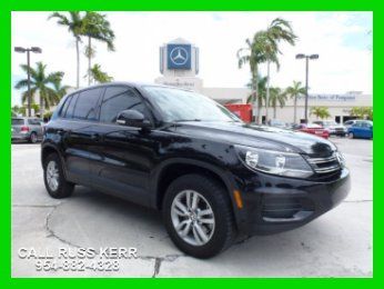 2012 tiguan s turbo 2l i4 16v automatic fwd suv one owner fl car clean carfax