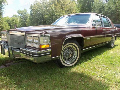 1983 cadillac fleetwood brougham d'elegance sedan 4-door 4.1l