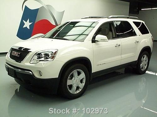 2007 gmc acadia slt 7-pass dual sunroof dvd only 71k mi texas direct auto