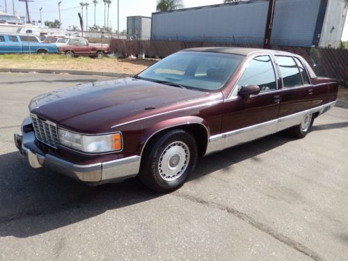 1993 cadillac fleetwood brougham 5.7 v8 rw drive all original future lowrider !!