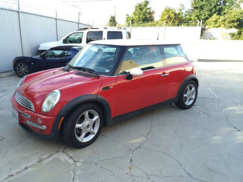 2004 mini cooper - 5 speed manual (red)