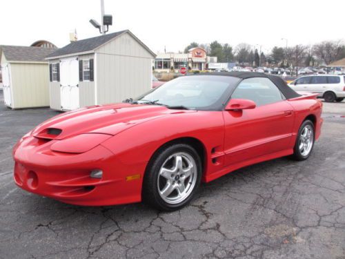 2002 pontiac firebird trans am ws6 convertible 5.7l one owner!!