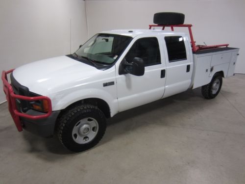 05 ford f350 turbo diesel xl 6.0l  4x4 8ft work body 80pics