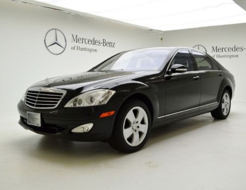 2007 s550 luxury sedan black heated seats bi-xenon leather voice ctrl navigation