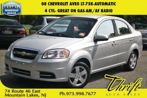 08 chevrolet aveo lt-75k-automatic-4 cyl- great on gas-am/af radio