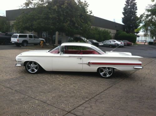 Restored 1960 chevy impala 2 door sport coupe 383/4 spd new paint &amp; interior