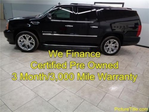 07 escalade esv awd leather sunroof gps navi certified warranty we finance texas