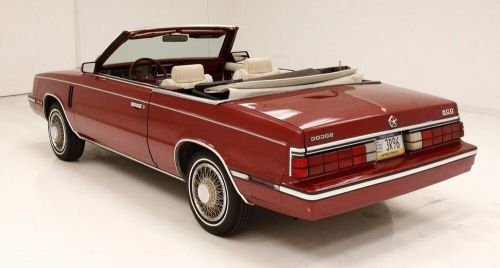 1985 dodge 600 convertible