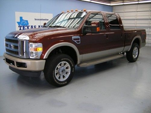 We finance!!!  2008 ford f-250 king ranch 4x4 powerstroke diesel heated seats cd