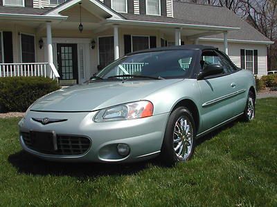 2002 chrysler sebring limited 2dr convertible no reserve