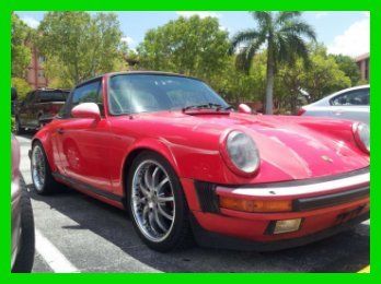 1984 porsche 911 carrera 3.2l h6 12v manual coupe leather cd 18" custome wheels