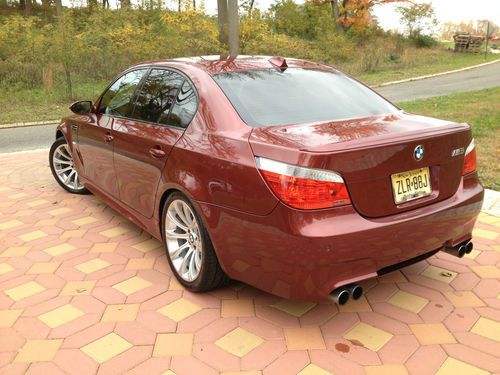 2006 bmw m5 59k miles unique indianapolis red on red *original owner-not dealer*