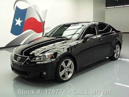 2012 lexus is250 climate seats sunroof nav rear cam 13k texas direct auto