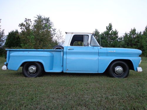 Rare 1961 chevrolet apache 10 pickup short box stepside  barn find! super clean!