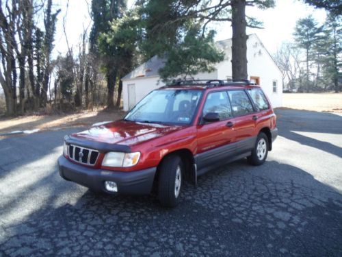 2002 subaru forester l wagon awd runs good clean carfax no reserve economical