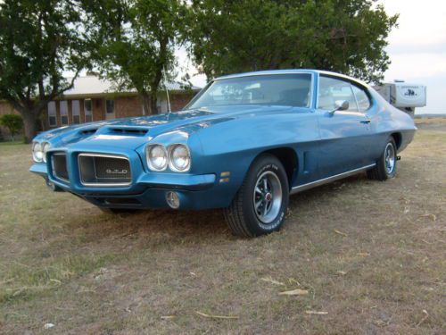 1972 pontiac gto, 4 spd. phs documented!