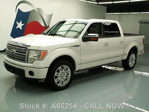 2010 ford f-150 platinum crew sunroof nav pwr steps 73k texas direct auto