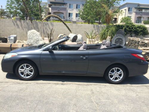 2007 toyota solara convertible southern california beauty gray/gray black/black!