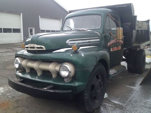 1951 ford f6 flathead v8 dump truck no reserve !!!