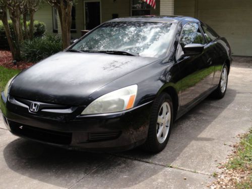 2004 honda accord ex coupe 2-door 2.4l black on black