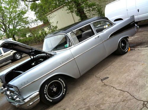 1957 chevy 2 door- 210 post - super clean body