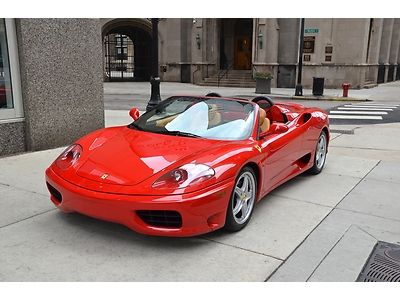 2004 ferrari 360 spider f1 red/tan 2 owner car 10k miles extremely clean!!!