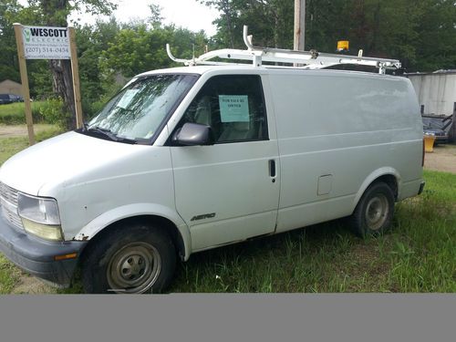 Chevy astro cargo work van bins shelves ladder rack