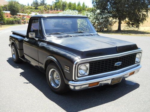 1971 chevrolet c10 400 big block short bed stepside original miles low reserve!!