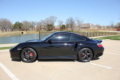 2002 porsche 911 turbo black 6 speed coupe excellent condition