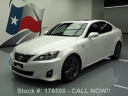 2012 lexus is250 f-sport auto sunroof heted seats 8k mi texas direct auto