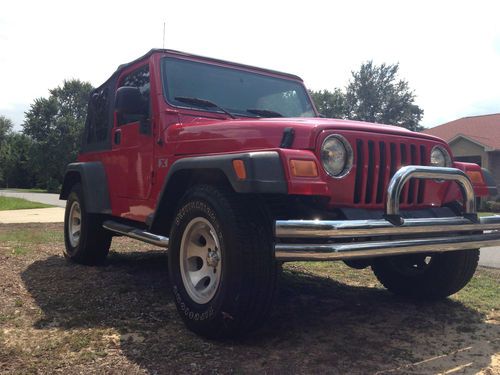 2005 jeep wrangler x sport utility 2-door 4.0l automatic new vinyl top