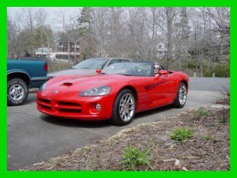 2003 viper srt10 8.3l v10 20v manual rwd premium  leather cd red