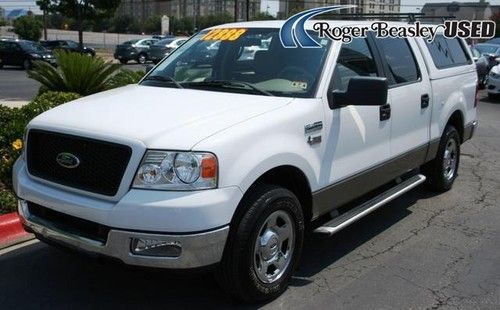 05 ford f150 xlt rwd v8 automatic white trailer hitch cruise control 4-wheel abs