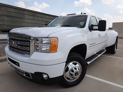 **no reserve**1k miles 2013 gmc denali 3500 crew cab 4x4 duramax allison auto