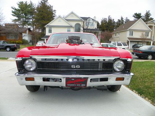 Chevrolet 1969 nova ss 2-door sedan 836 hp red pro street car