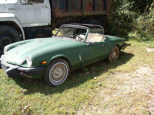 1978 triumph spitfire convertible 4 cylinder 5 speed needs restoration runs