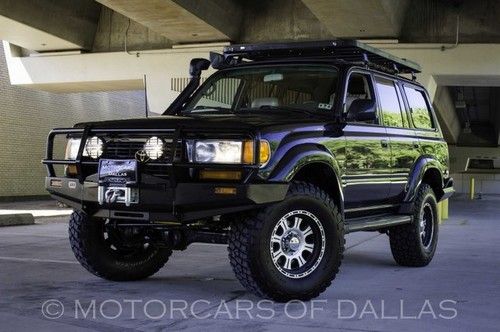 1997 toyota landcruiser custom 4x4 supercharged lift winch leather sunroof