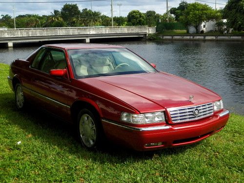 1995 cadillac eldorado red very low miles 35k florida car mint condition