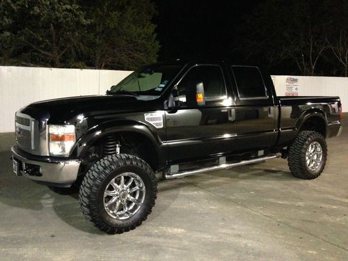 2008 ford f-250 super duty lariat crew cab diesel - lifted